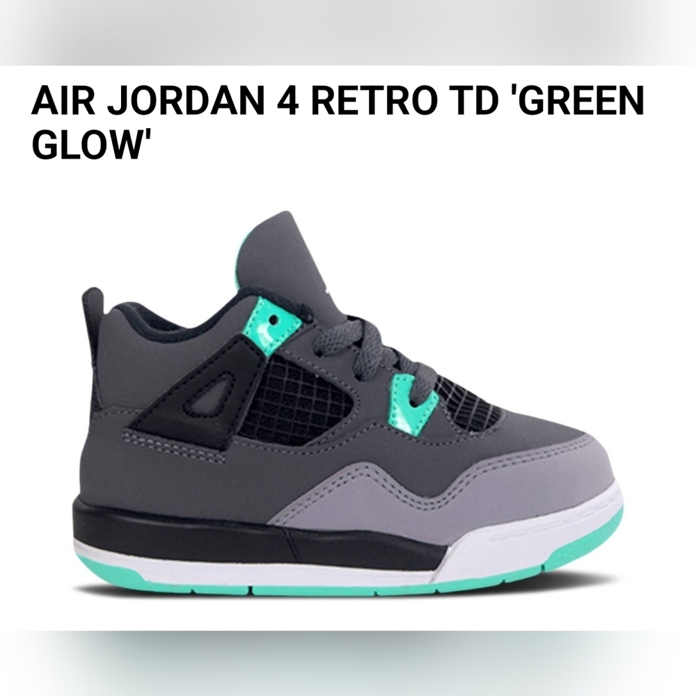 Air Jordan 4 Retro T'D Green Glow'